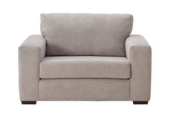 Heart of House Eton Fabric Cuddle Chair - Grey.